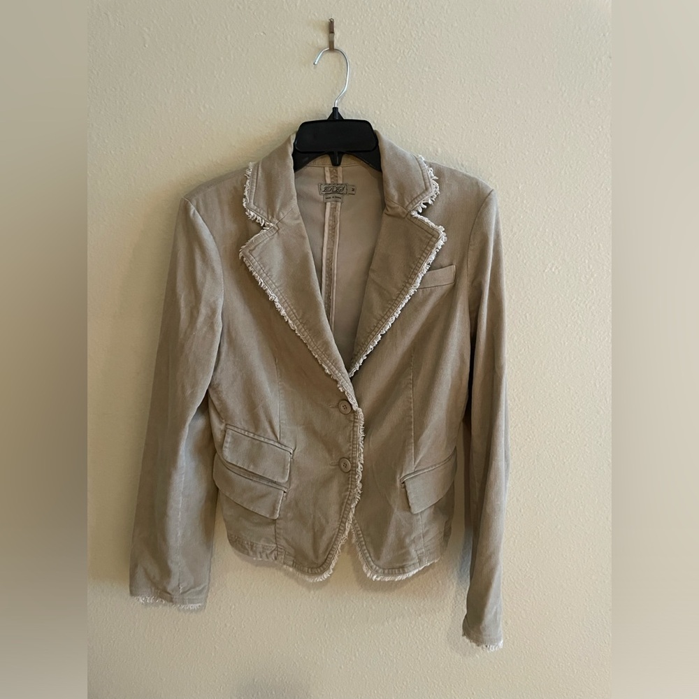 Vintage Rory-like Gilmore Y2K Jacket Medium Corduroy Brown Button Front Pockets